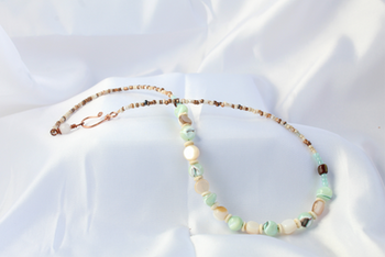 Beaded shell necklace
