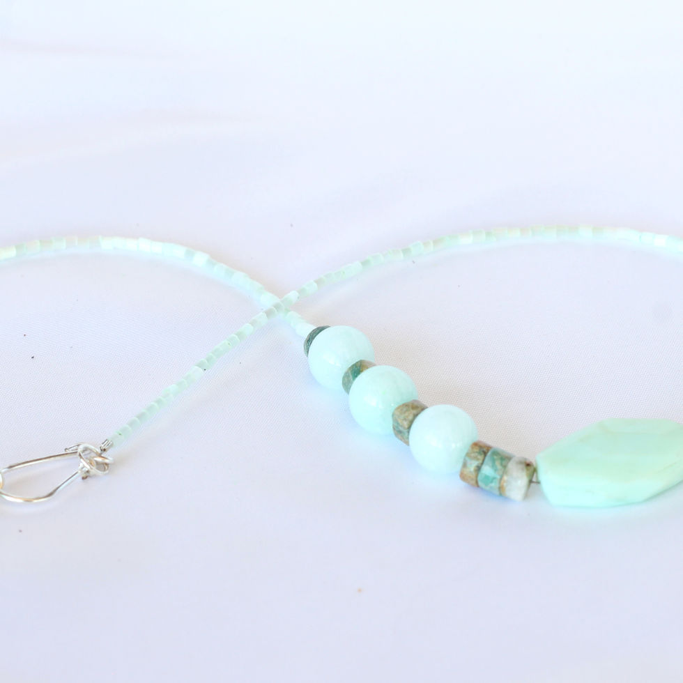 Earth Toned Boho Beaded Necklace Set
