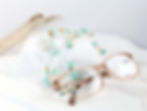 Amazonite and Rose Quartz Necklace for Glasses