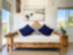 Rustic sofa Salt by The Sea Stayz Holiday Home