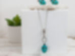 Turquoise skull earrings