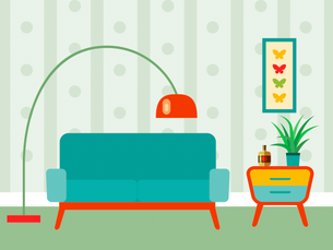 How To Create A Retro Looking Living Room