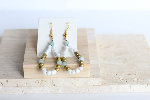 Amazonite Dangle Earrings