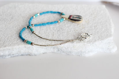 Vintage Hopi Pendant on beaded necklace