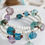 Thumbnail: recycled glass bracelet multi coloured