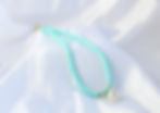 aqua coastal necklace with faux pearl drop