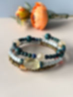 memory wire wrap bracelet with citrine