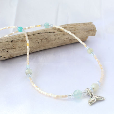 Neutral Whale Tail Necklace