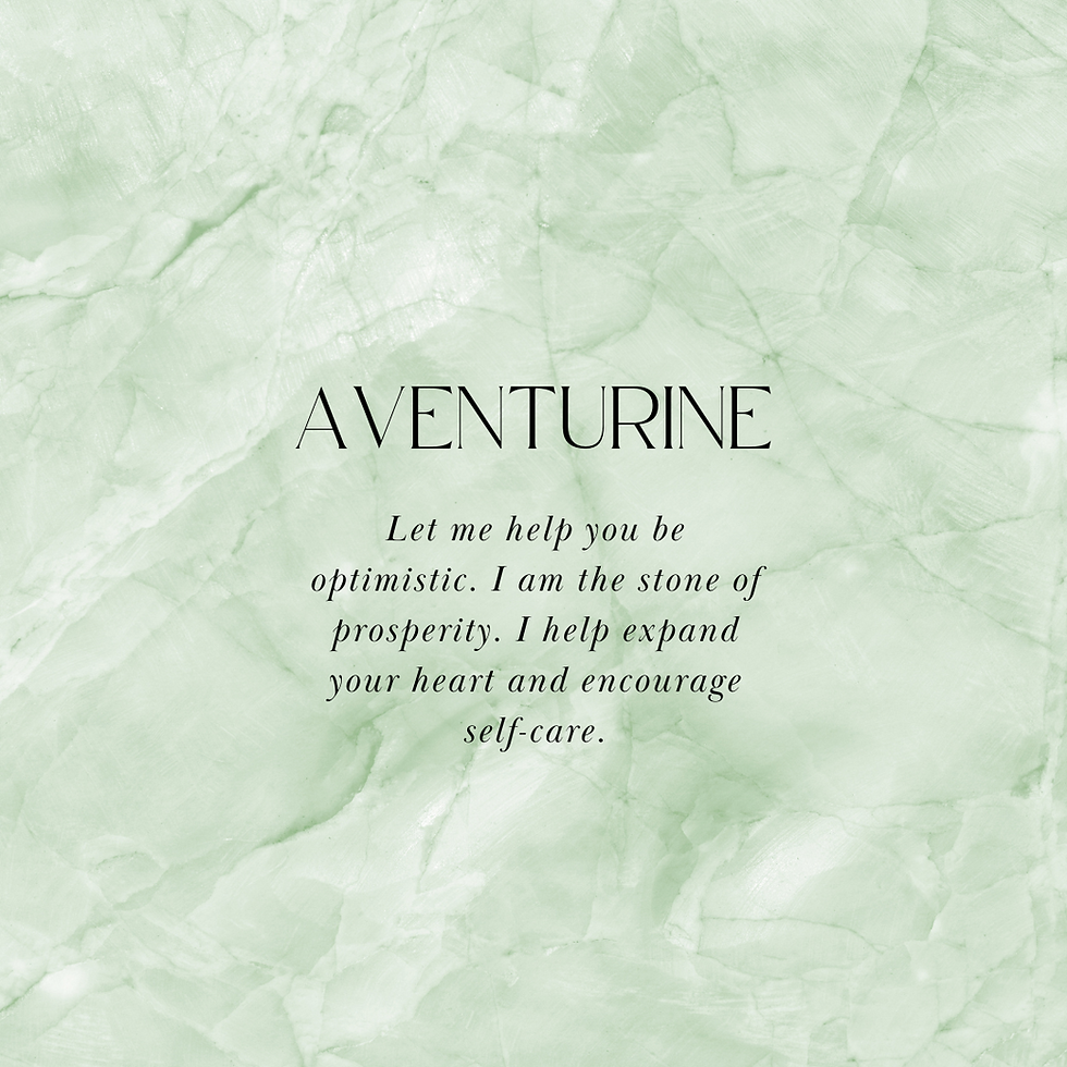 Aventurine Affirmation