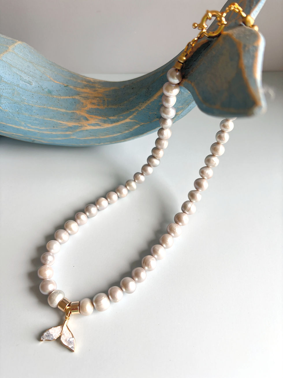 coastal dream whale tail necklace