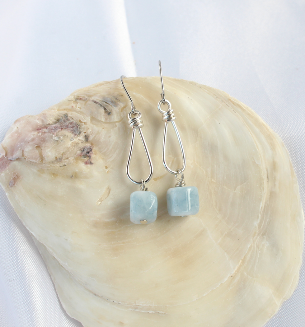 Aquamarine Drop Earrings