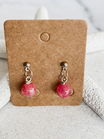 Strawberry Quartz earrings