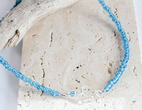 Apatite and Pearl Coastal Necklace