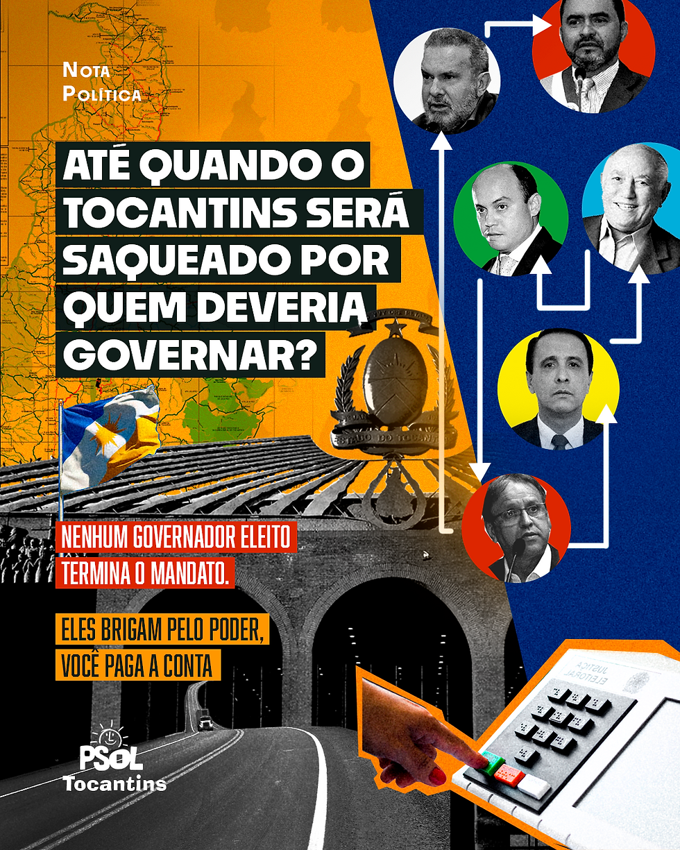Até quando o Tocantins será saqueado por quem deveria governar?
