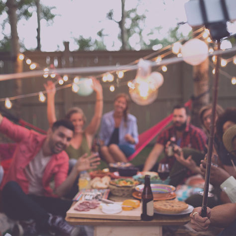 A picture of a party. Someone in this picture has social anxiety - you just can't see it.