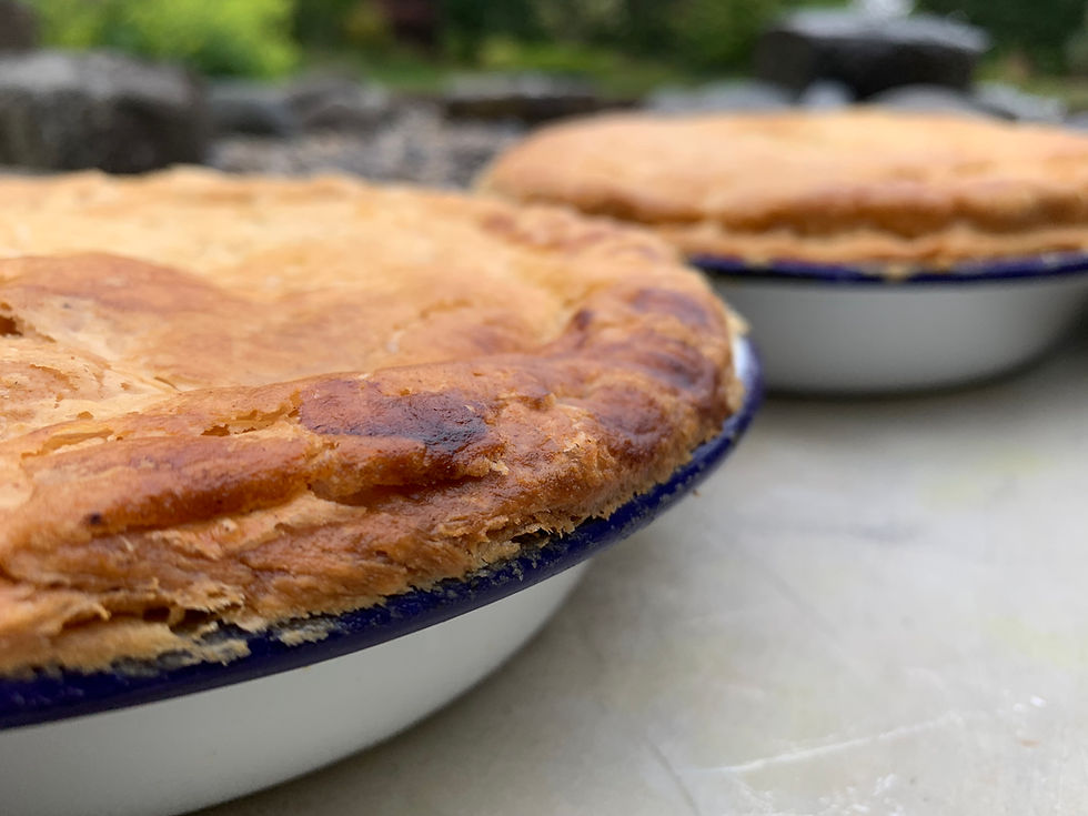 kedgeree rough puff pastry pie