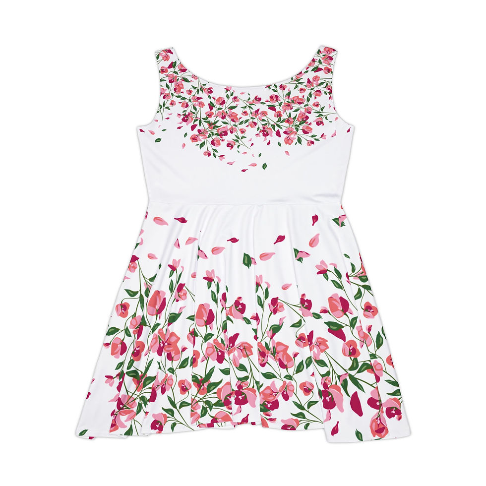 Floral Pink Skater Dress