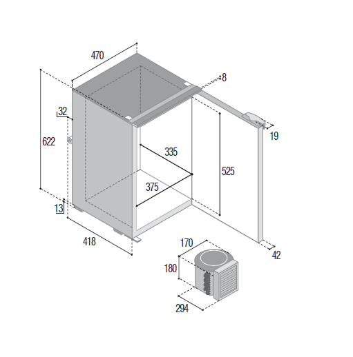 Thumbnail: VITRIFRIGO C75L refrigerator