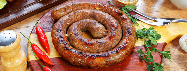 Linguiça recheada