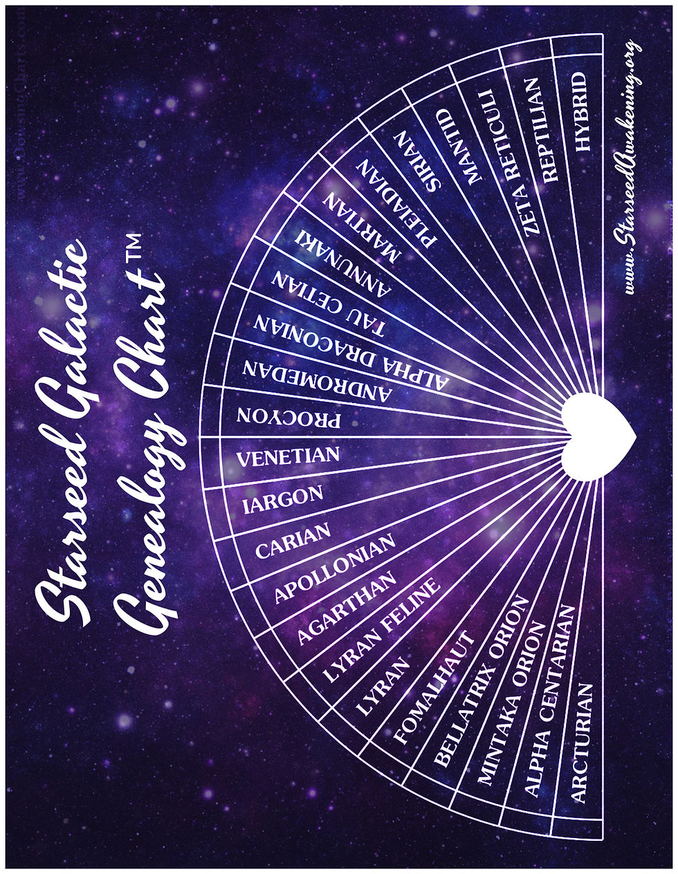 Thumbnail: Galactic Genealogy 8 X 11 color book & Chart
