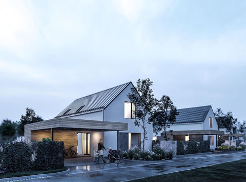 Architektonická studie - rodinné domy v Zahnašovicích