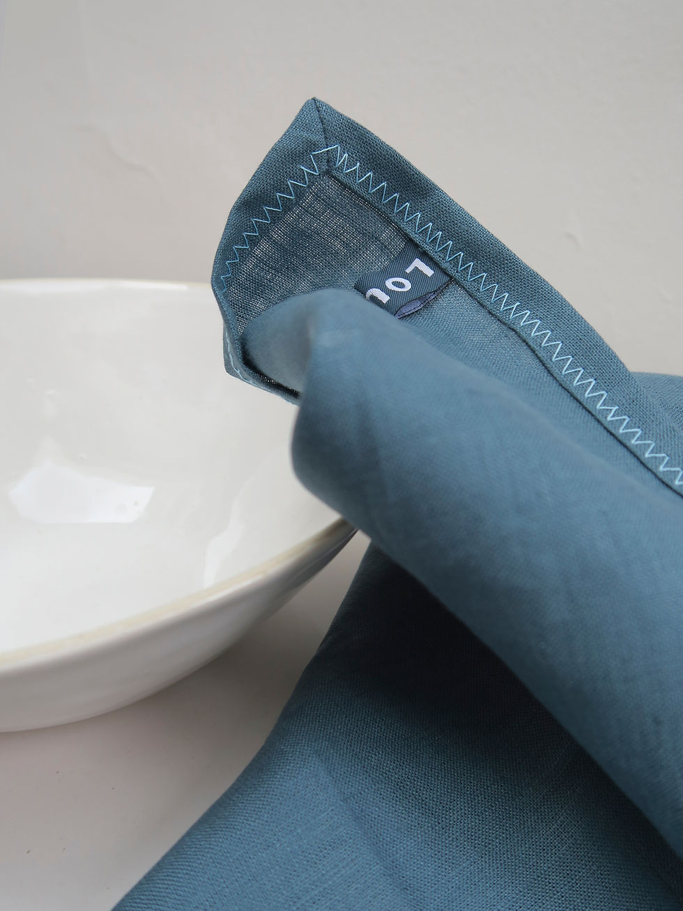 Thumbnail: IRISH LINEN NAPKIN - HOLM BLUE /ICE
