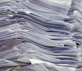 Los montones de papel