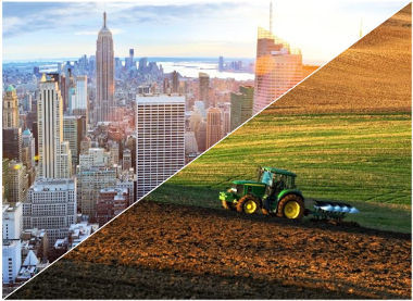 Construção na Área rural X Área urbana