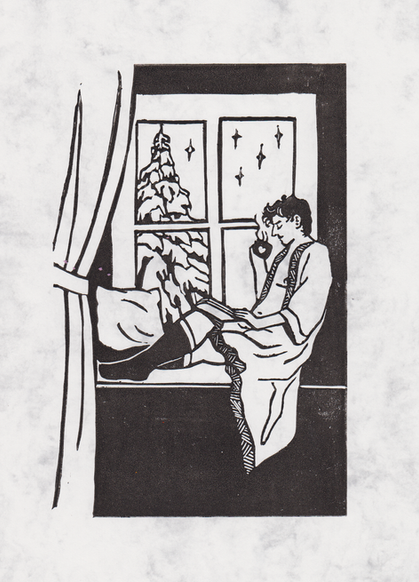 Trans man in winter, A5, 2022.