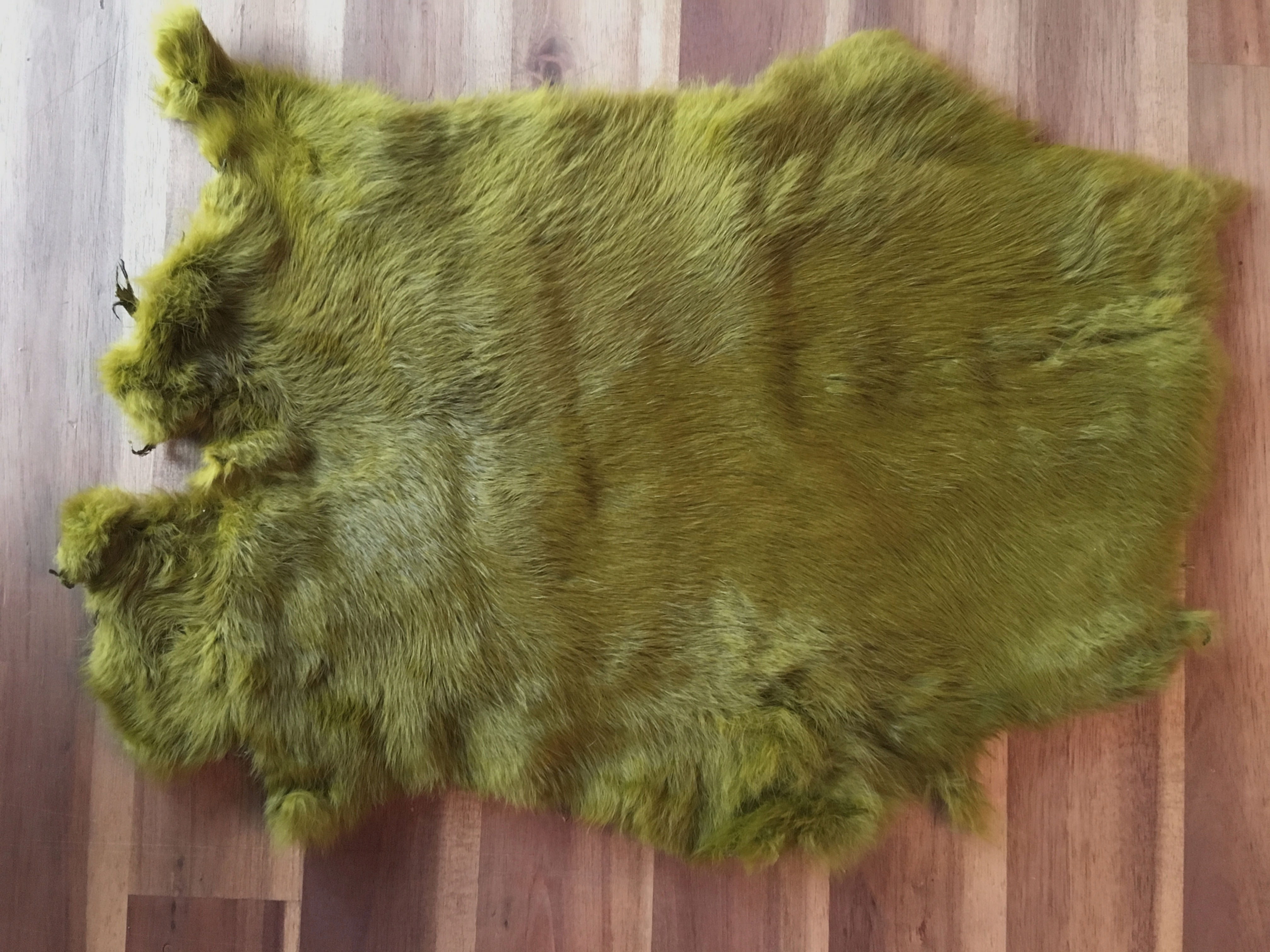 5 x Olive Fur Pelt