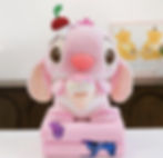 Angel z lodem z kocem we wzory Stitch