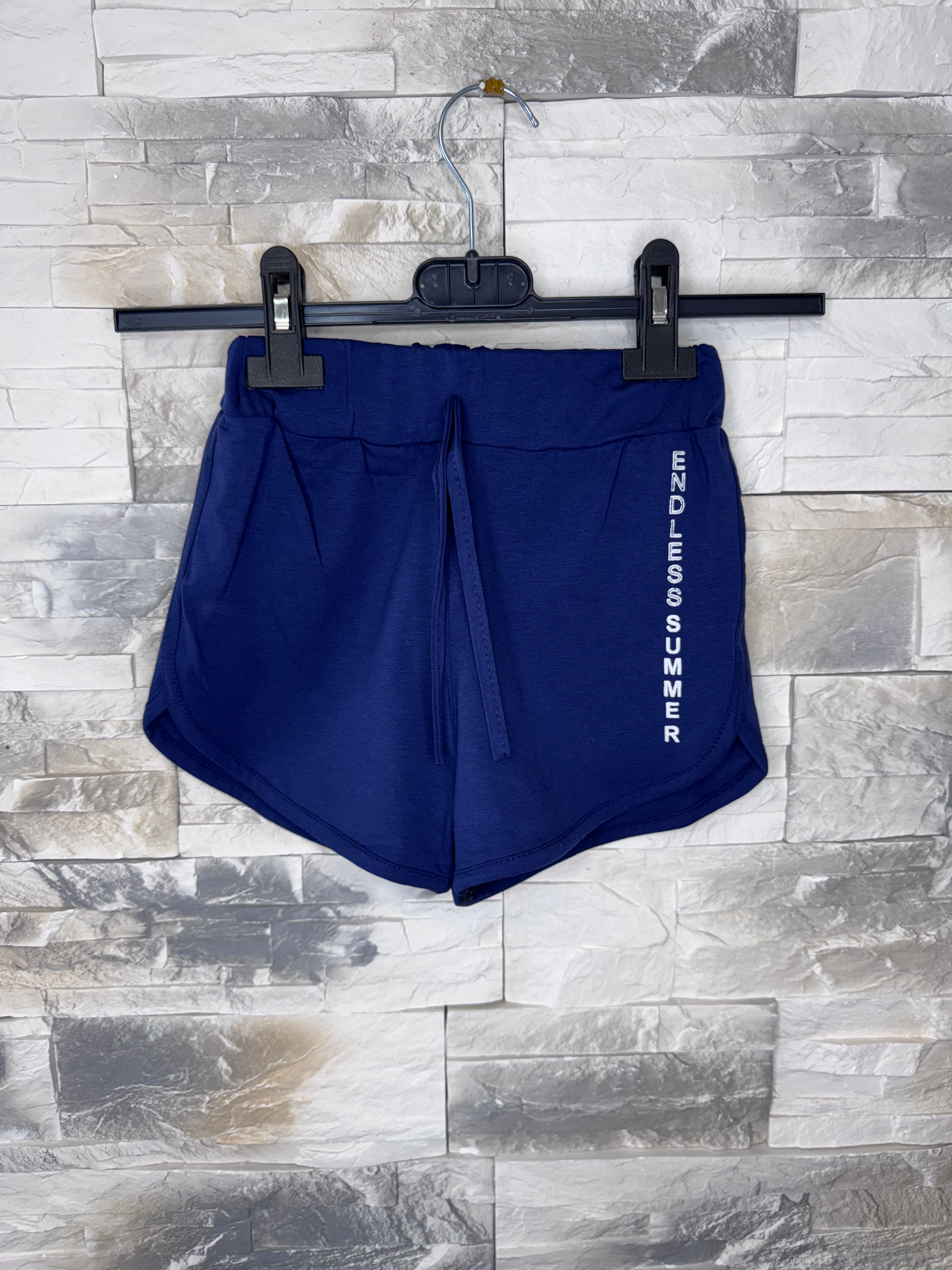 Spodenki krótkie dziewczęce - kolor granatowy