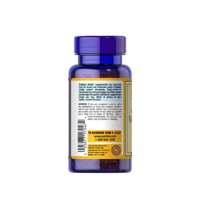 Thumbnail: Puritan's Pride Vitamin D3 250 mcg (10,000 IU)-200 Softgels,
