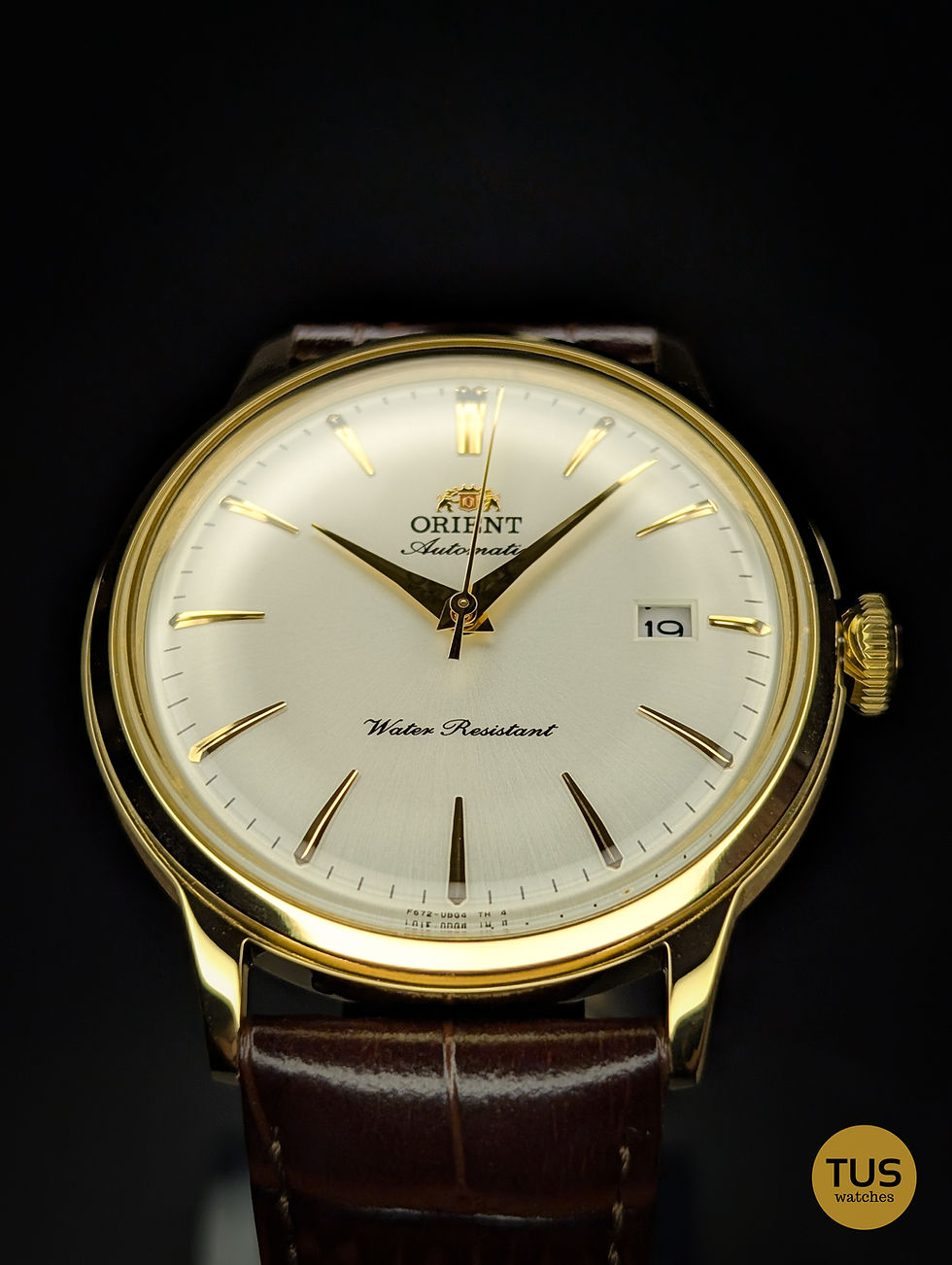 Thumbnail: Orient Bambino White Dial Gold Case RA-AC0028S30B Automatic Men's Watch