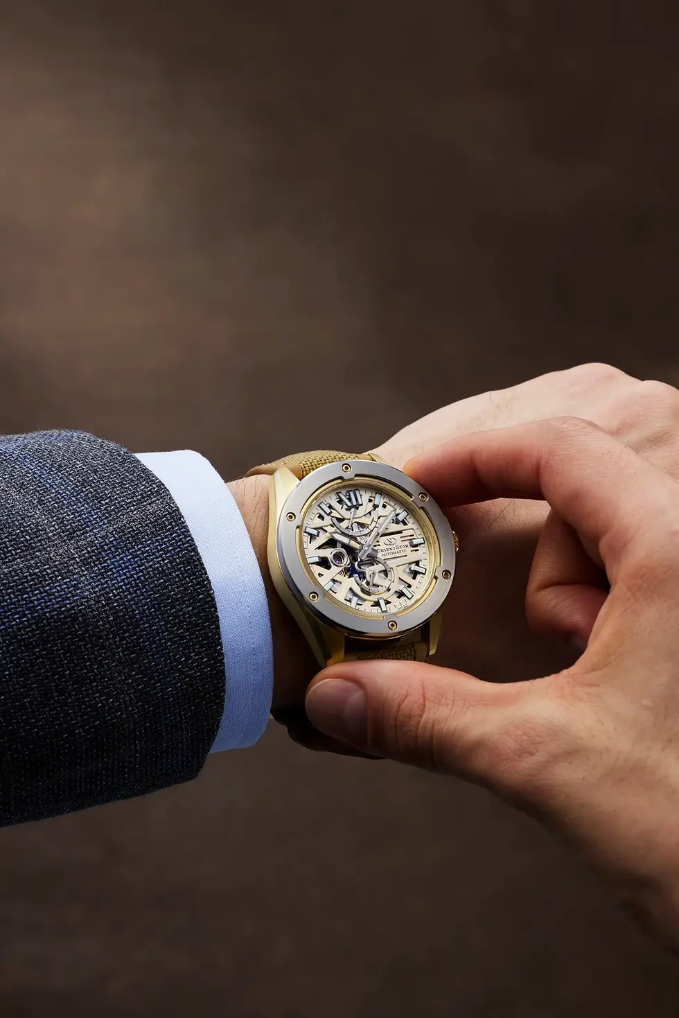 Thumbnail: Orient Star M34 F8 Avantgarde Skeleton RE-BZ0005G00B Automatic Watch
