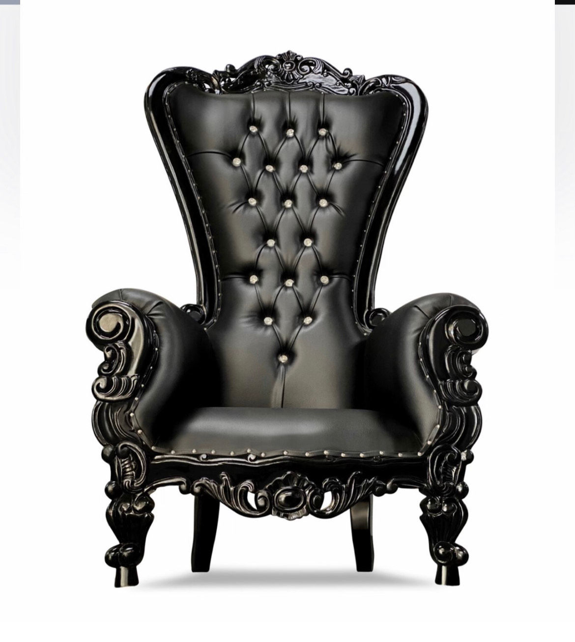 Black Throne Chair