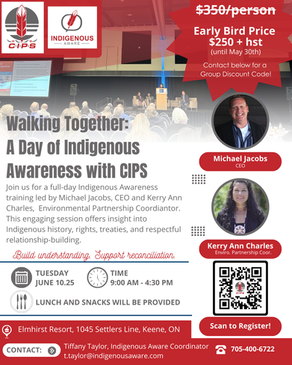 POSTPONED! Walking Together: A Day of Indigenous Awareness with CIPS
