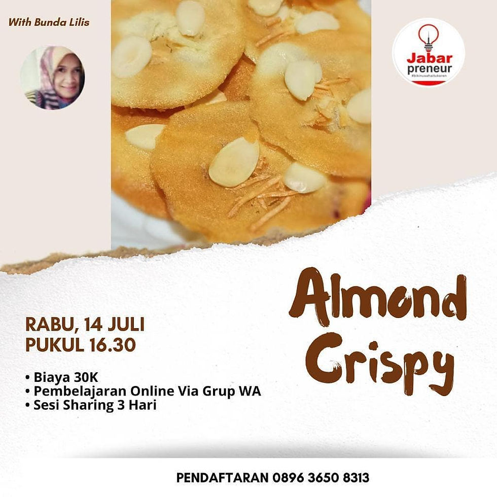 Almond Crispy with Bunda Lilis