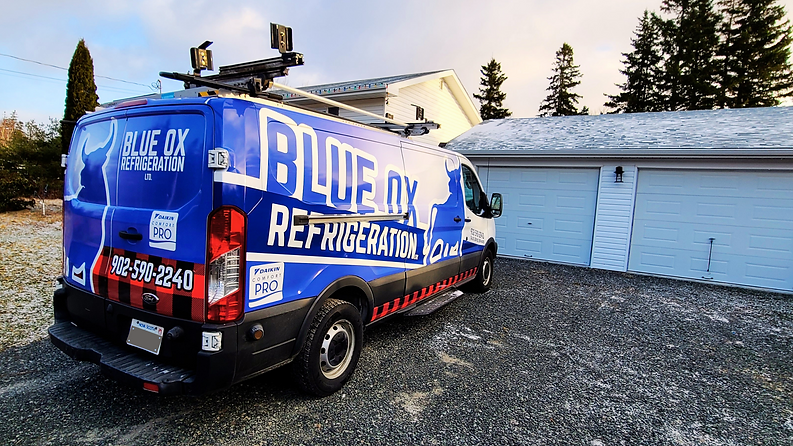 HVAC and Refrigeration Service truck