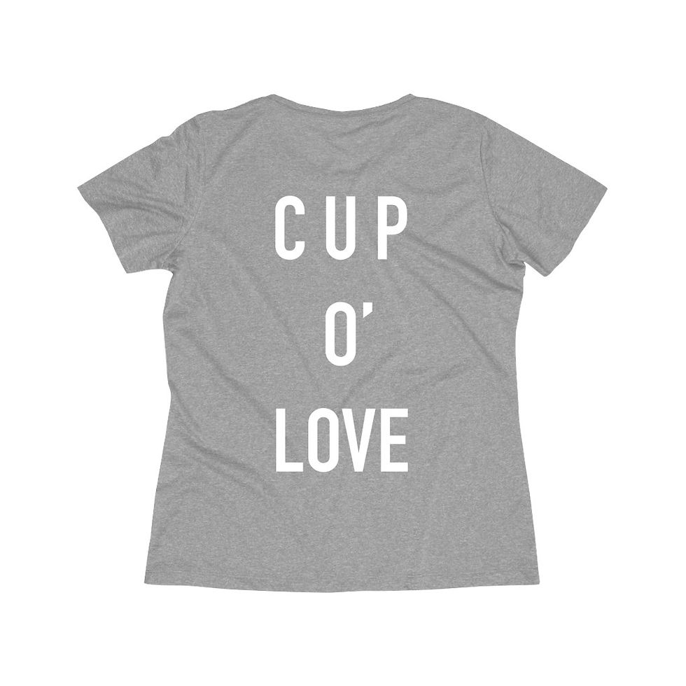 Thumbnail: "Cup O' Love" Women's Heather Wicking Tee