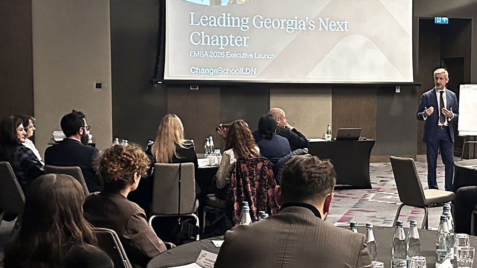 Neil Marshall at the EMBA launch event in Georgia