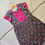 Thumbnail: Pink Black mix and match pattern casual/ Feeding maxi