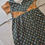 Thumbnail: Green mustard diamond pattern casual/ Feeding maxi