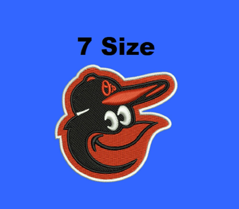 Baltimore Orioles MLB Digital Embroidery Design File 7 Sizes