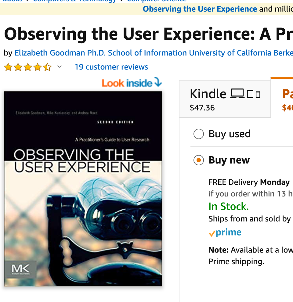 Observing the User Experience