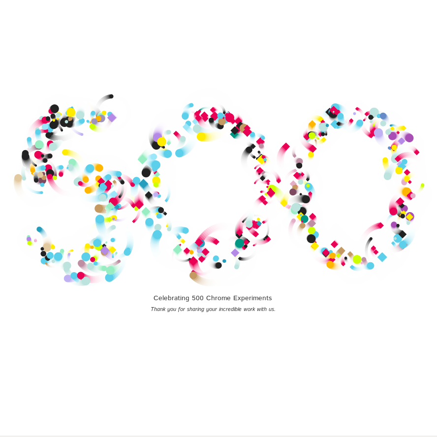 500 Chrome Experiments