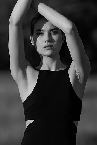 Makeup für Beautyfotografie in schwarz-weiß