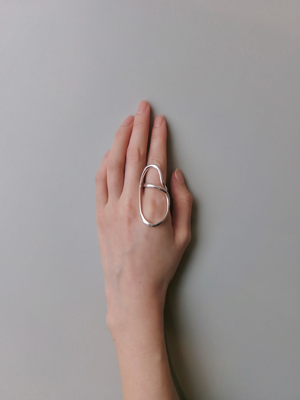 art ribbon ring - oval