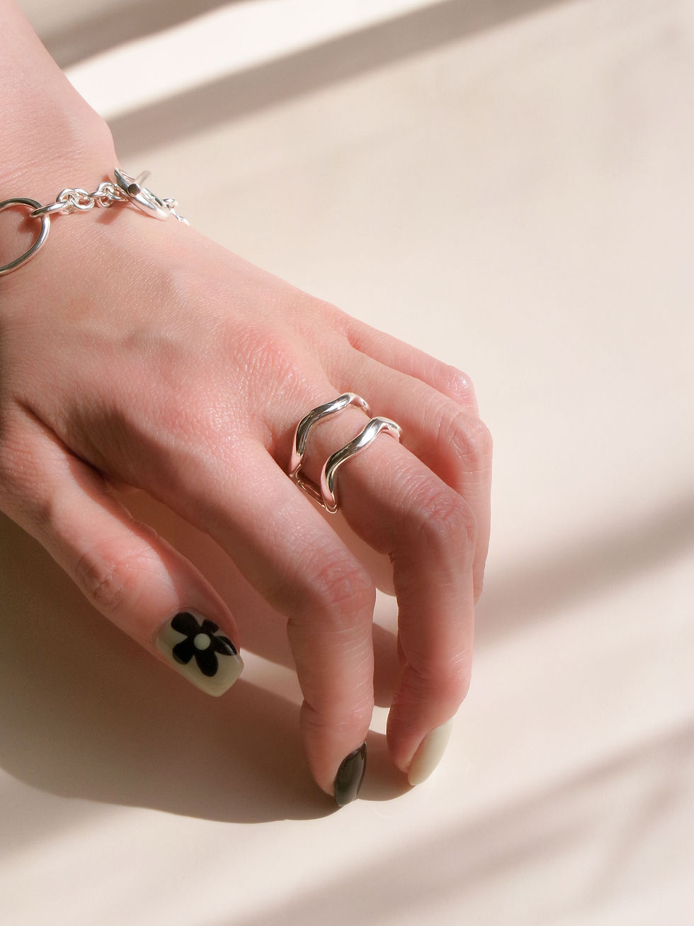 サムネイル： double wavy ring