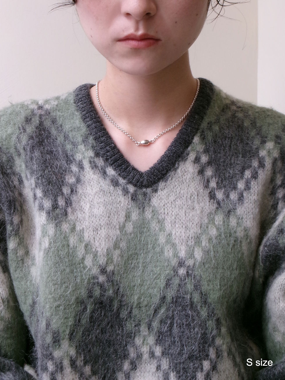 Thumbnail: baroque pearl clip motif lariat necklace